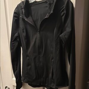 The Gym People Women's Hooded Black Jacket